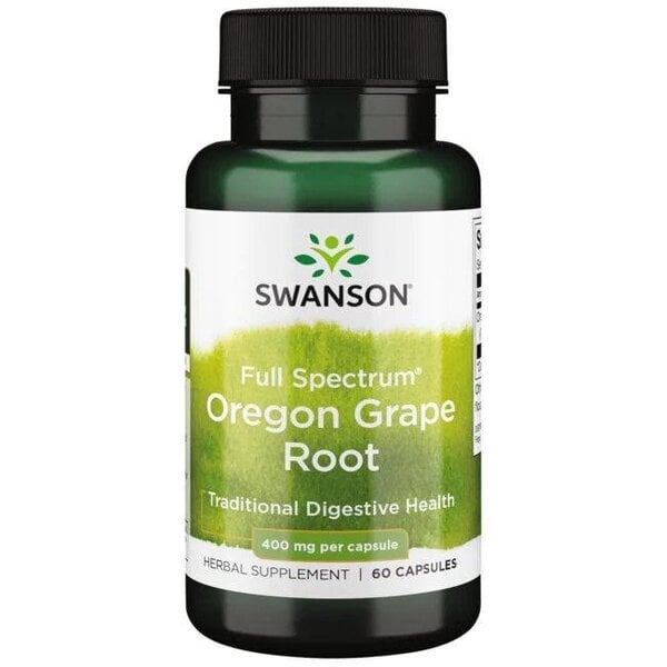 Swanson - Full Spectrum Oregon Grape Root, 400mg - 60 caps