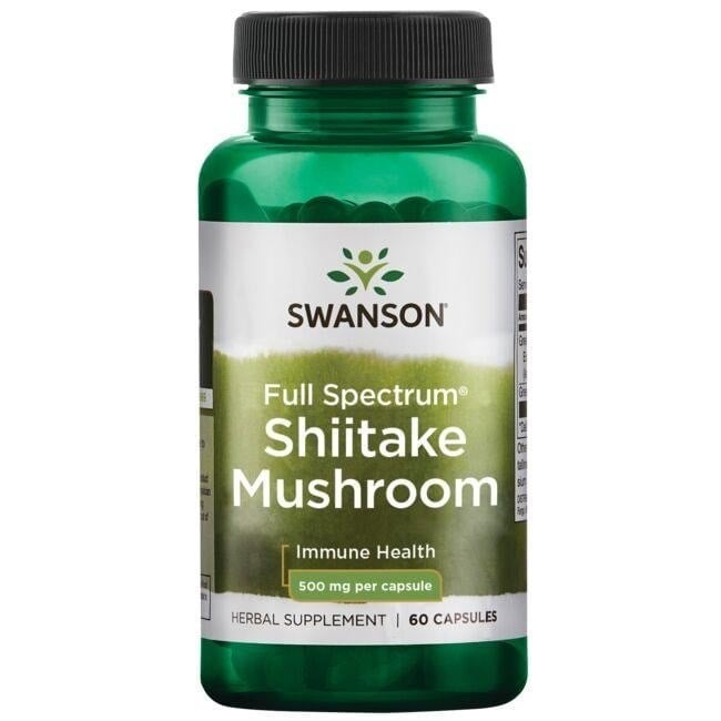Swanson - Full Spectrum Shiitake Mushroom, 500mg - 60 caps