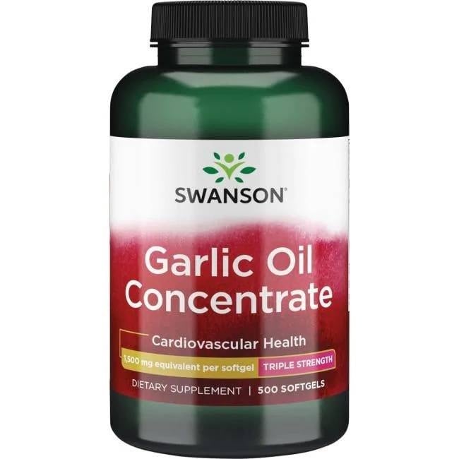 Swanson - Garlic Oil Concentrate, 1500mg - 500 softgels