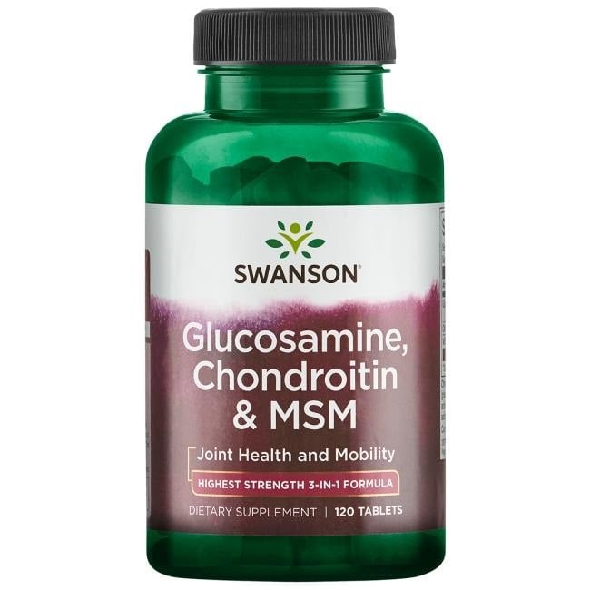 Swanson - Glucosamine, Chondroitin & MSM, 750mg - 120 tablets