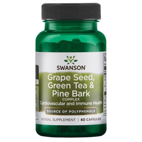 Swanson - Grape Seed, Green Tea & Pine Bark Complex - 60 caps