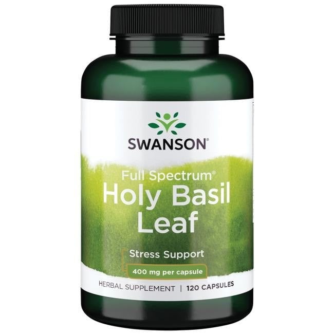 Swanson - Holy Basil Leaf 400 mg - 120 kapsler