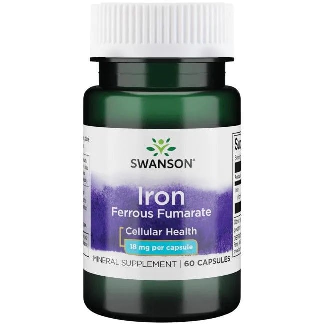 Swanson - Iron (Ferrous Fumarate), 18mg - 60 caps
