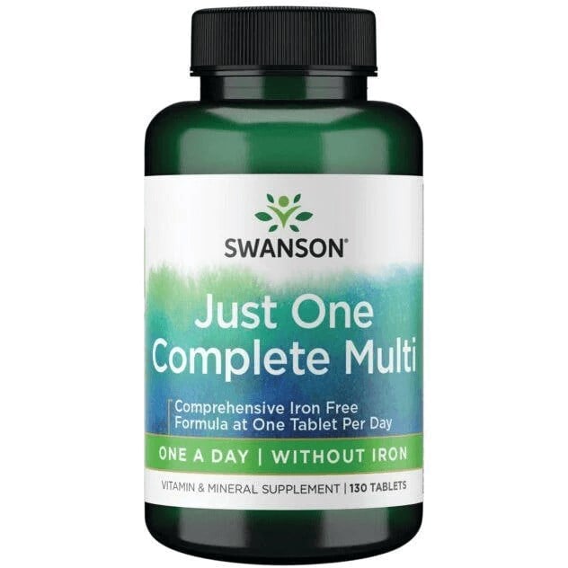Swanson - Just One Complete Multi without Iron - 130 tablets
