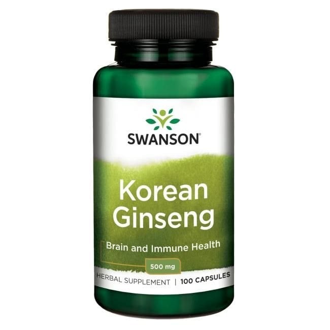 Swanson - Koreansk Ginseng 500 mg - 100 kapsler