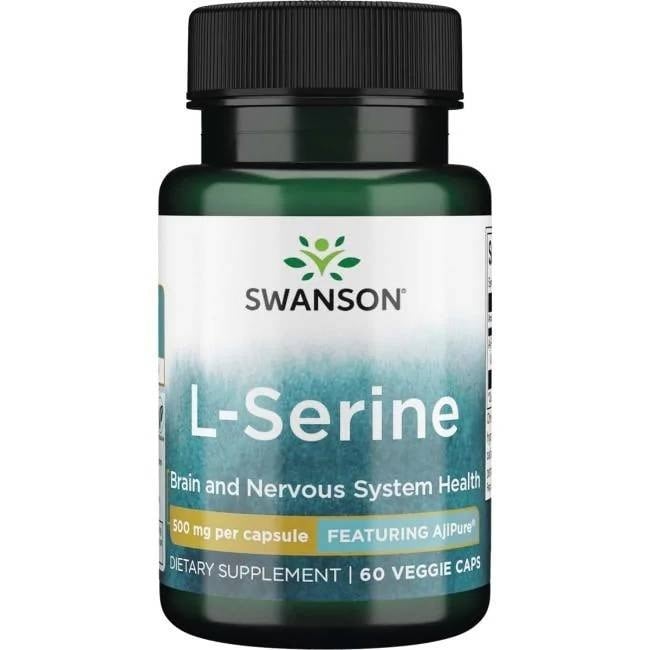 Swanson - L-Serin 500 mg, 60 vcaps