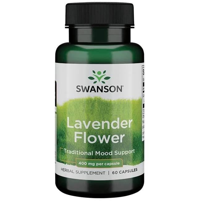 Swanson - Lavender Flower, 400mg - 60 caps