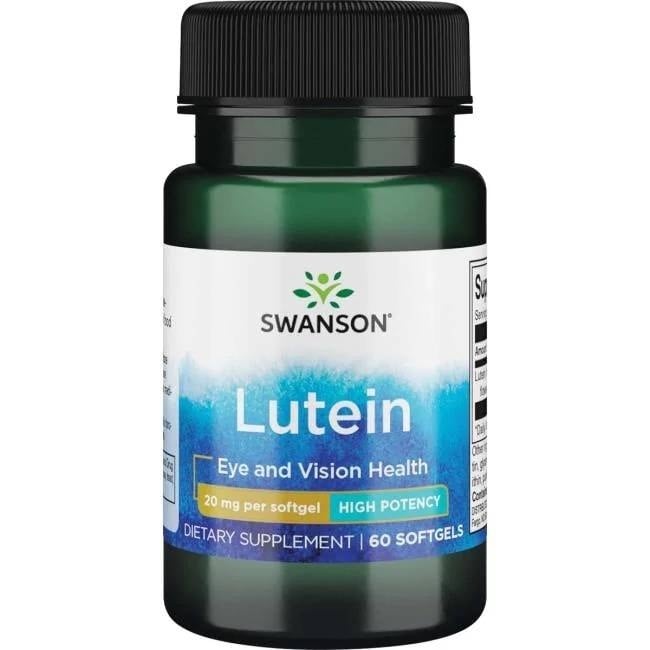 Swanson - Lutein, 20mg - 60 softgels