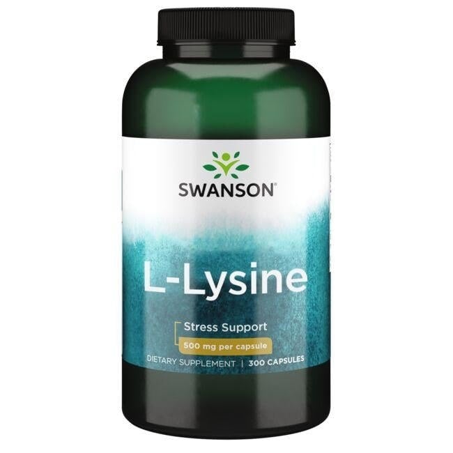 Swanson - Lysine, 500mg Free-Form - 300 caps