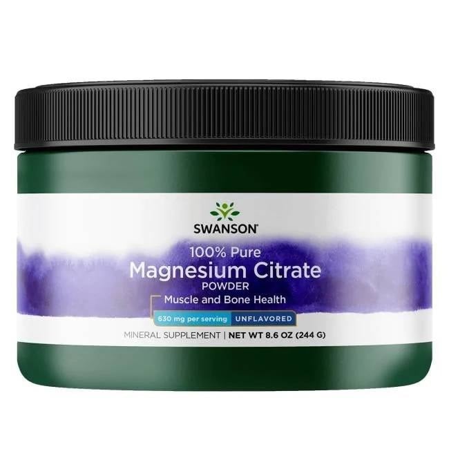 100% rent magnesiumcitratpulver, 630 mg - 244 g