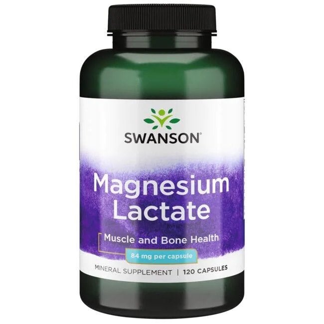 Swanson - Magnesium Lactate, 84mg - 120 caps