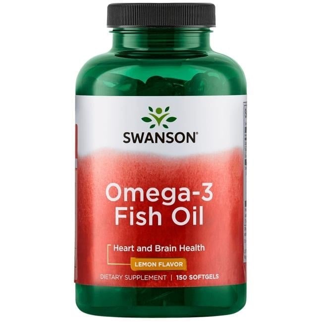 Swanson - Omega-3 Fish Oil, Lemon - 150 softgels