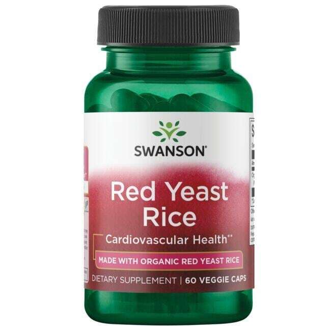 Swanson - Red Yeast Rice, 600mg - 60 vcaps