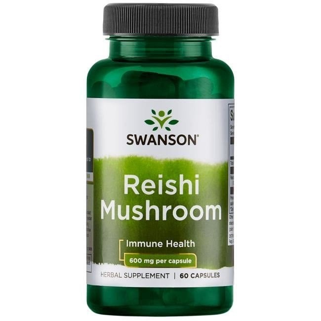 Swanson - Reishi-svampe 600 mg, 60 kapsler