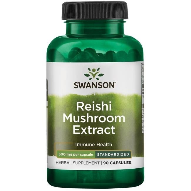 Swanson - Reishi Svampeekstrakt 500 mg - 90 kapsler