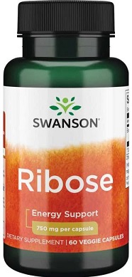 Ribose, 750 mg - 60 vegetabilske kapsler
