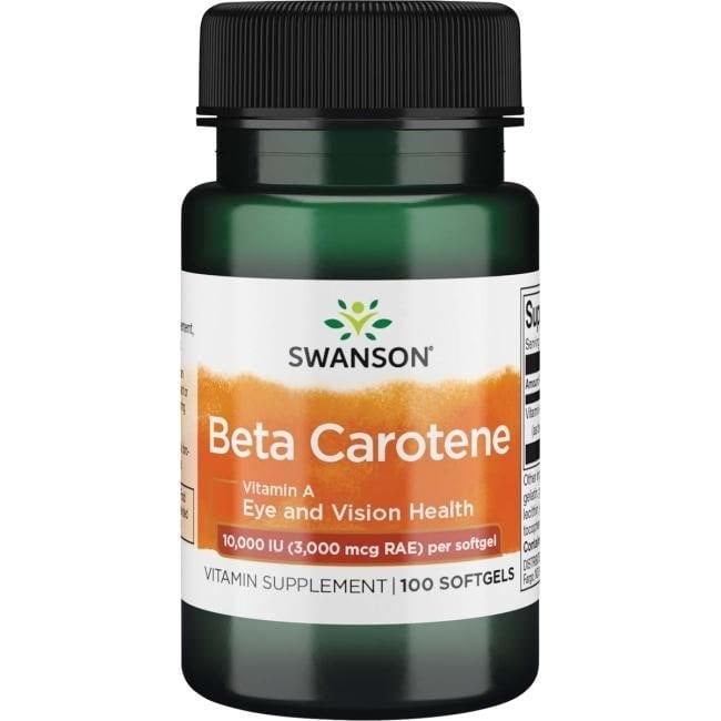 Swanson - Beta-Carotene (Vitamin A), 10 000 IU - 100 softgels