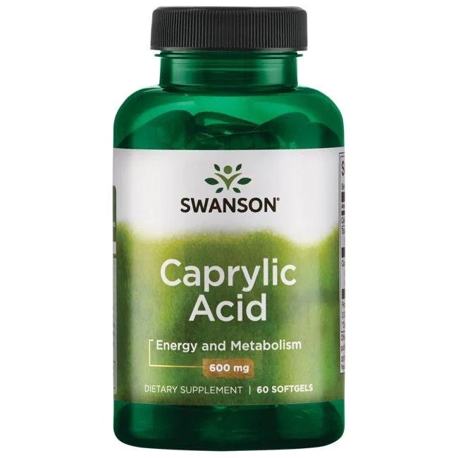 Swanson - Caprylic Acid, 600mg - 60 softgels