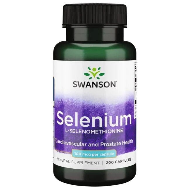 Selen (L-Selenmethionin), 100 mcg - 200 kapsler