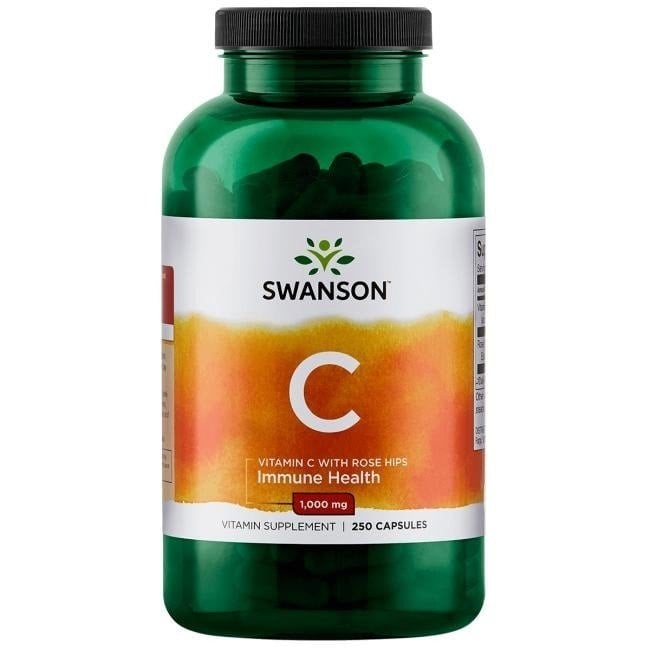 Swanson - Vitamin C with Rose Hips Extract, 1000mg - 250 caps