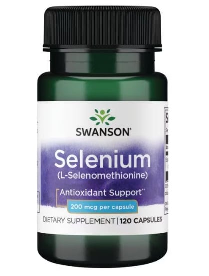 Swanson - Selenium, 200mcg - 120 caps