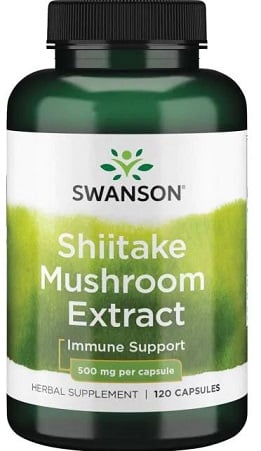 Swanson - Shiitake Mushroom Extract, 500mg - 120 caps