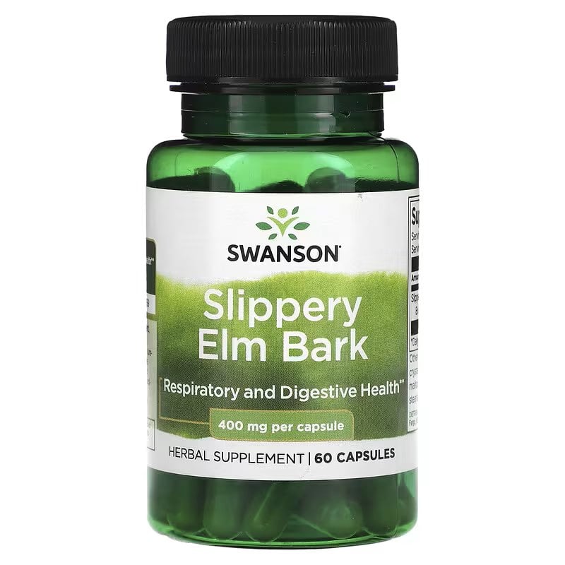 Swanson - Slippery Elm Bark, 400mg - 60 caps