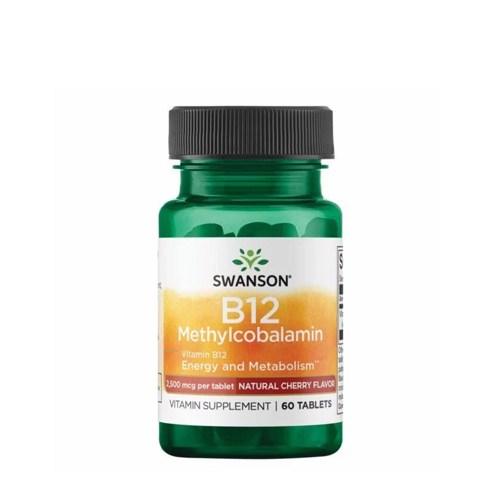 Vitamin B-12 Methylcobalamin 2500mcg – Kirsebærsmag – 60 sugetabletter