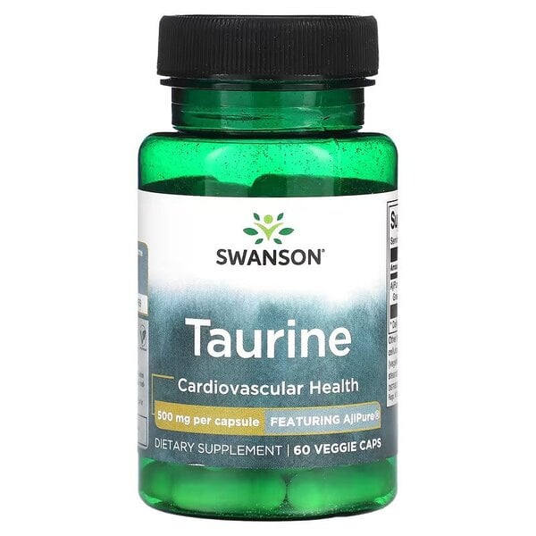 AjiPure Taurin, 500 mg - 60 vegetabilske kapsler