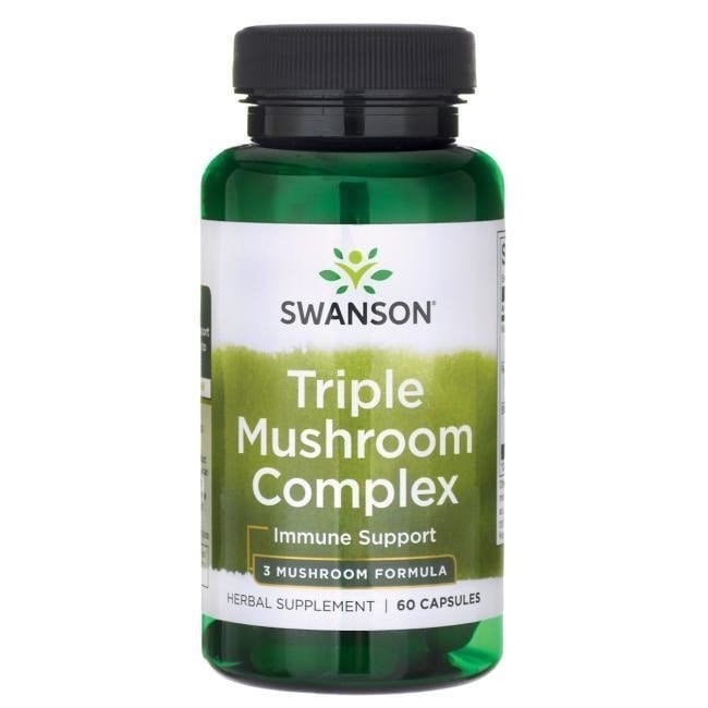 Swanson - Triple Mushroom Standardized Complex, 60 kapsler