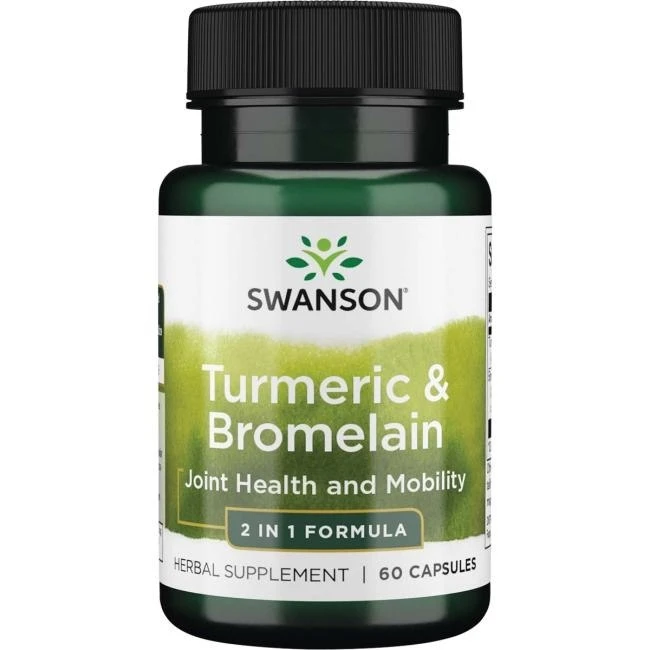 Swanson - Turmeric & Bromelain - 60 caps