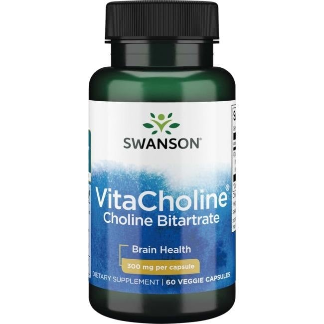Swanson - VitaCholine Kolinbitartrat 300 mg - 60 vcaps