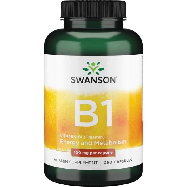 Swanson - Vitamin B-1 (Thiamin), 100mg - 250 caps