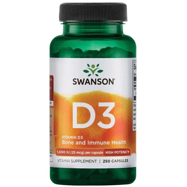 Swanson - Vitamin D-3, 1000 IU - 250 caps