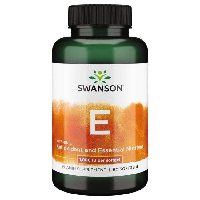 Swanson - Vitamin E, 1000 IU - 60 softgels