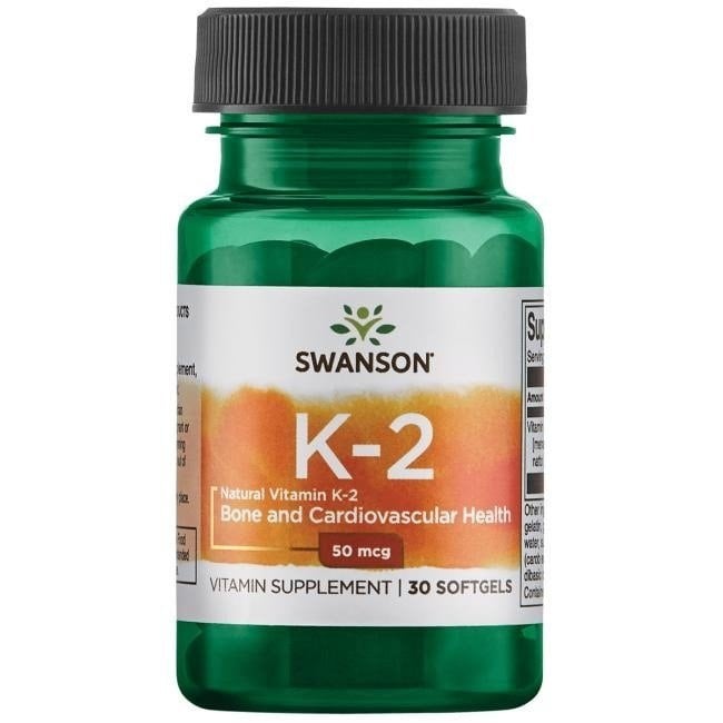 Swanson - Vitamin K-2 - Natural, 50mcg - 30 softgels