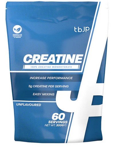 Trained by JP - Creatine, Unflavoured (Bag) - 300g