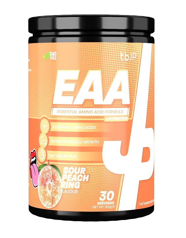 Trained by JP - EAA + Hydration, Sour Peach Ring - 300g