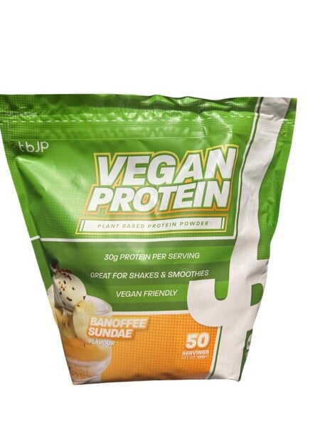 Trænet af JP - Vegansk Protein, Banoffee Sundae (EAN 654139418061) - 2000 g