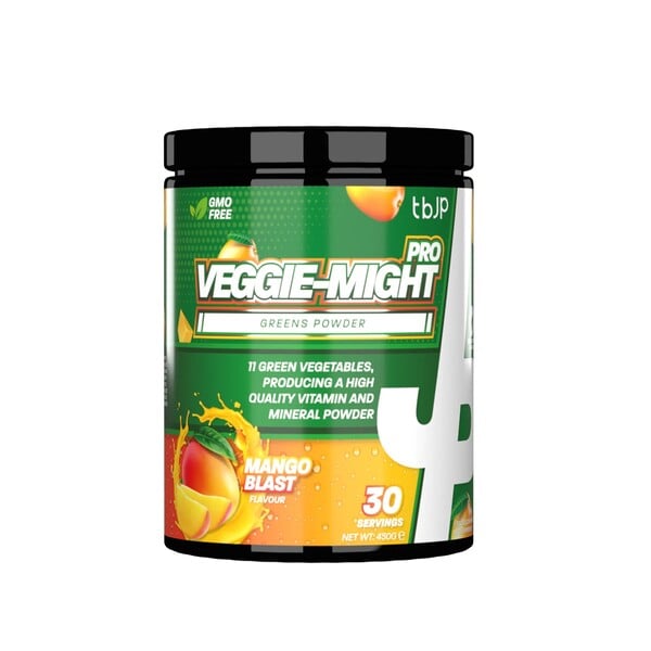 Trænet af JP - Veggie-Might Pro, Mango Blast - 450 g