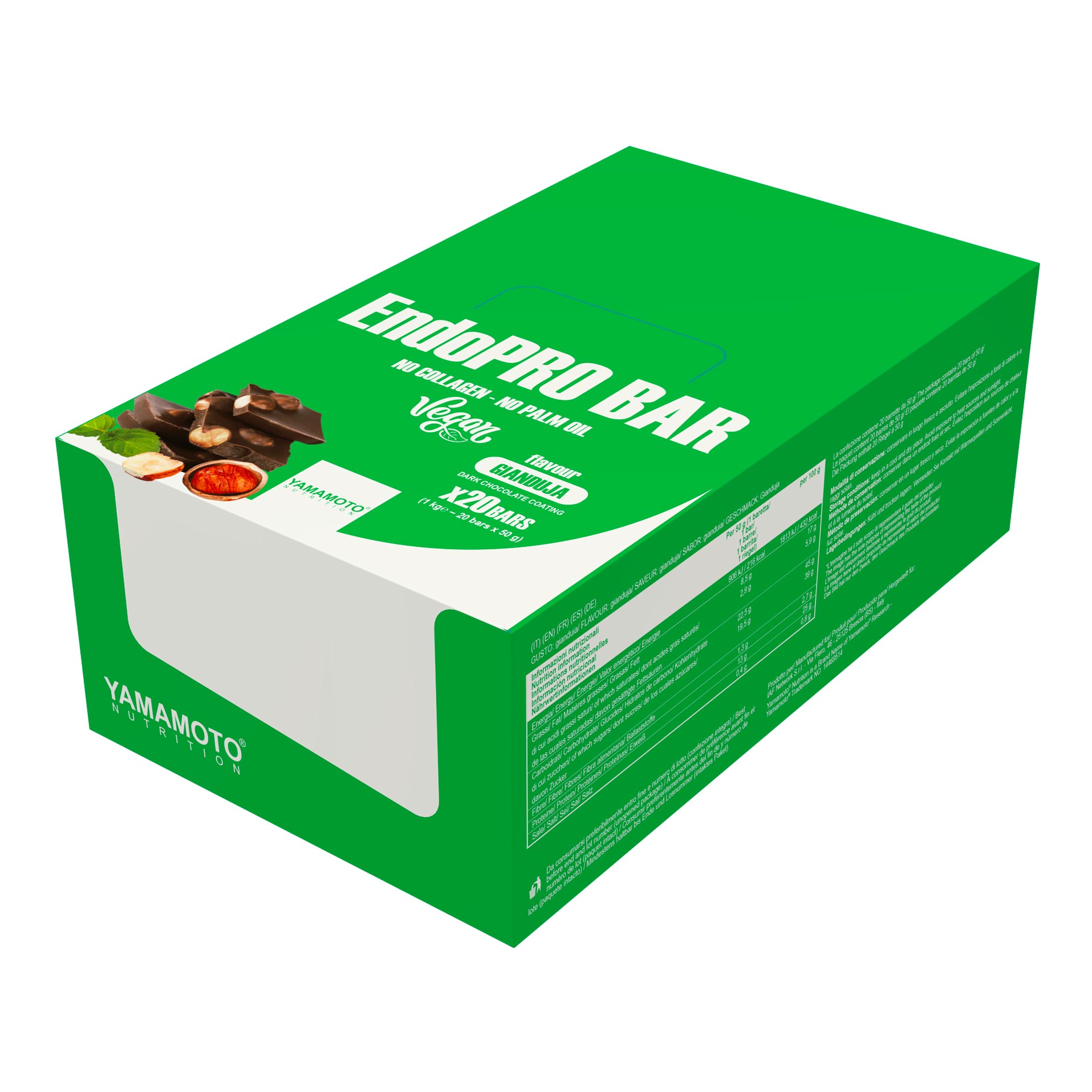Yamamoto Nutrition - EndoPRO Bar, Gianduja - 20 x 50g