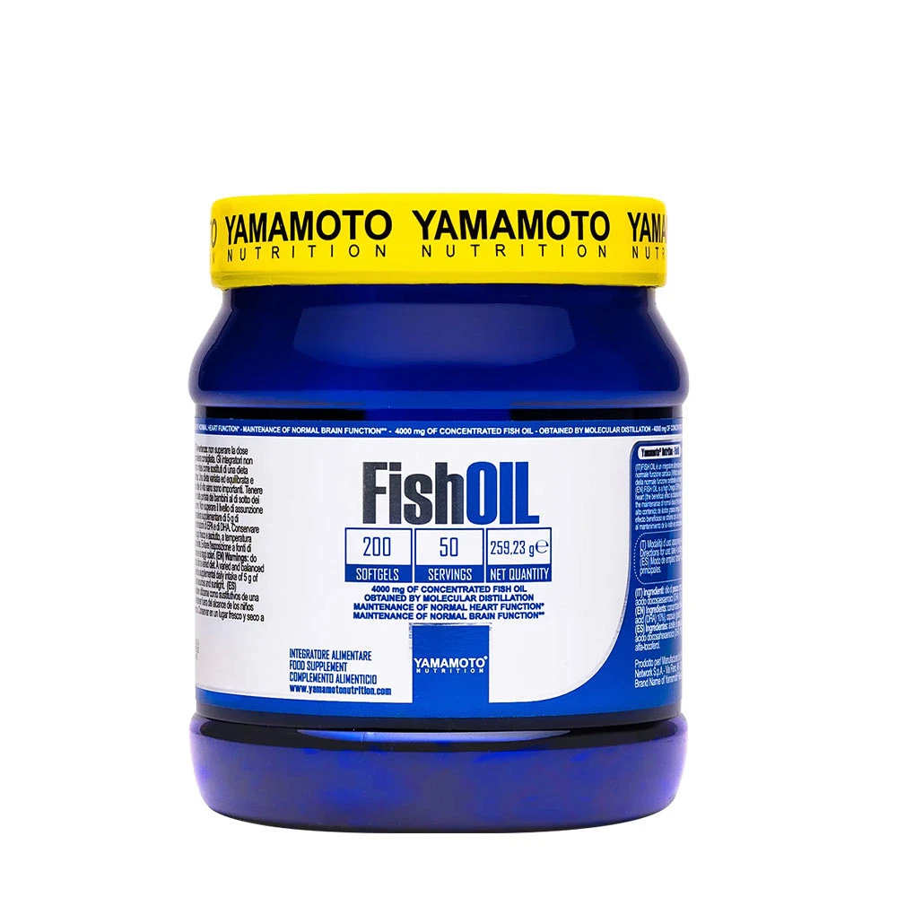 Yamamoto Nutrition - Fish Oil - 200 softgels billede